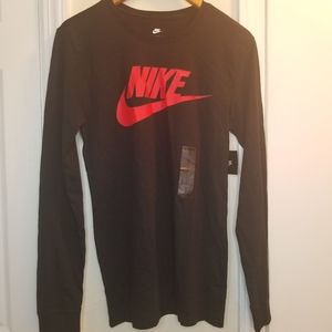 NIKE Black Men Long Sleeve Tee Size Small